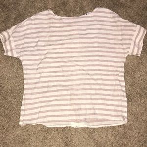 Womens Linen Striped Shirt